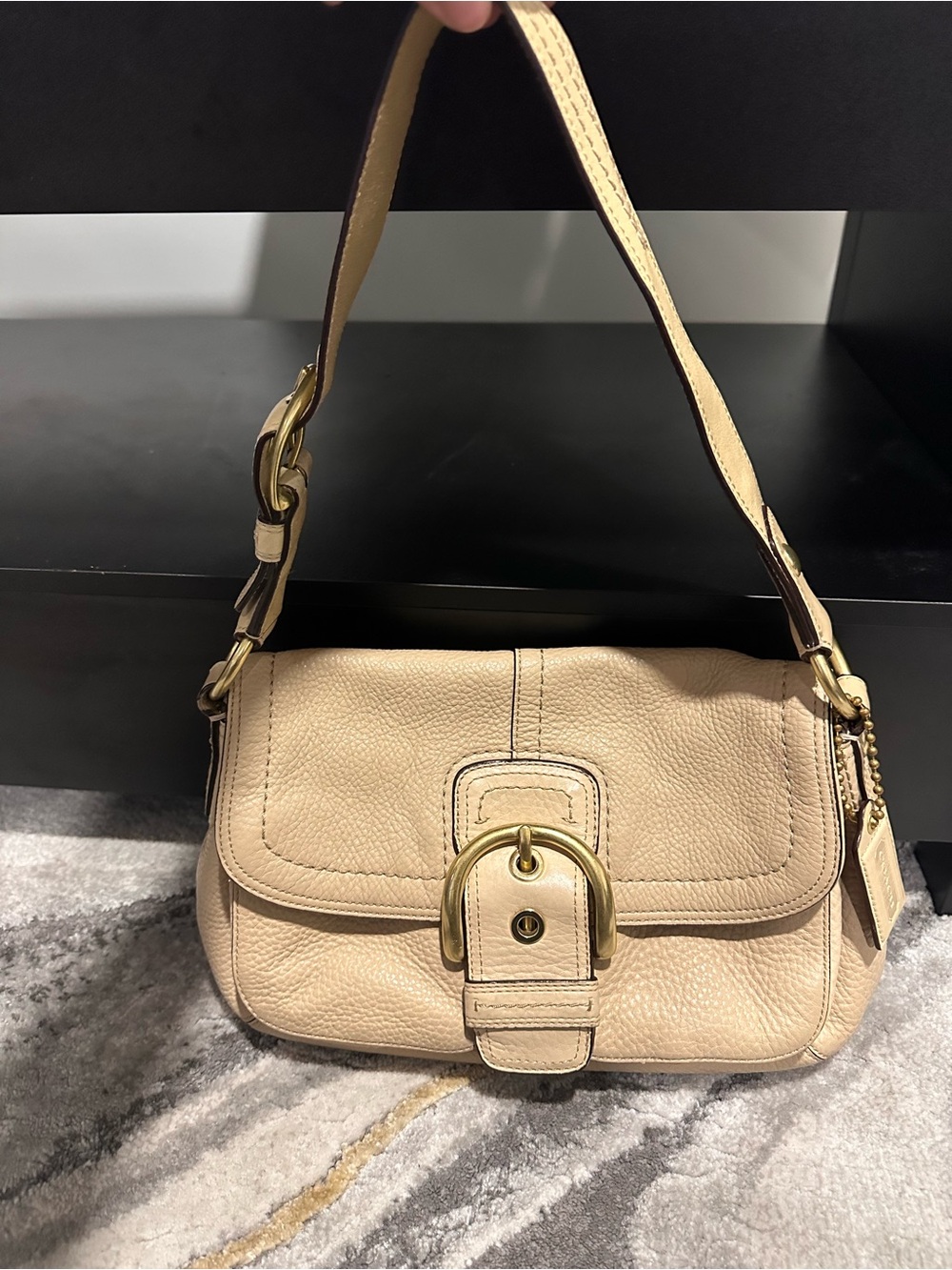 Beige Coach Soho Bag